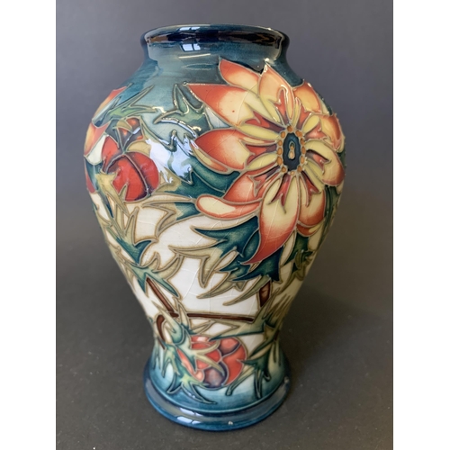 85 - Moorcroft 'Spike' pattern vase by Rachel Bishop, approx. 6