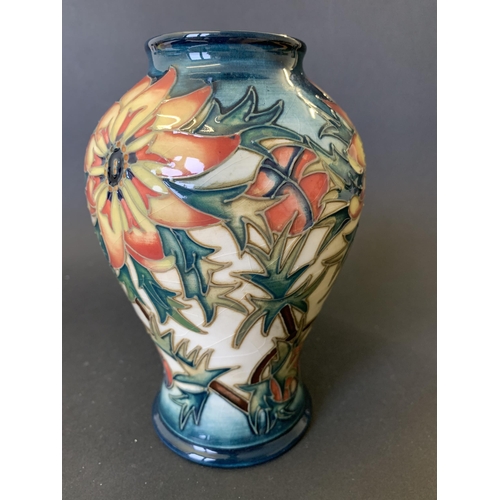 85 - Moorcroft 'Spike' pattern vase by Rachel Bishop, approx. 6