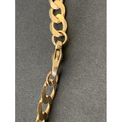 118 - A chunky 9ct gold necklace, approx. 18