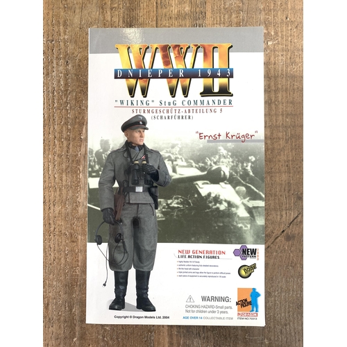 236 - A boxed Dragon action figure 70313 WW2 Dnieper 1943 'Wiking' Stug Commander 'Ernst Kruger' (appears ... 