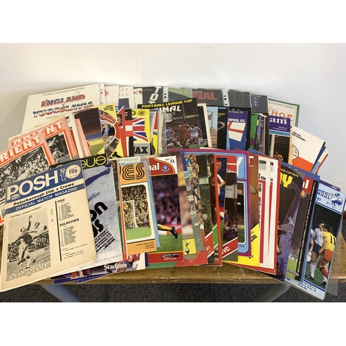 256 - A collection of vintage 1970's to 2000's football programmes, mixed counties