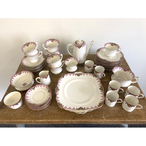 295 - A mixed lot of Paragon fine china to include a coffee pot, plates and cups (a few pieces with chips ... 