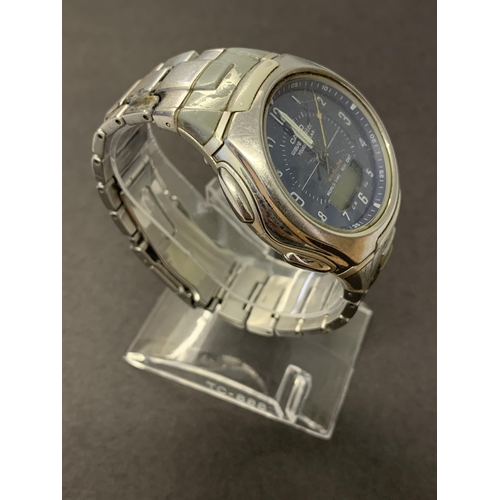 343 - A Casio WVA-430U Wave Ceptor Tough Solar wristwatch, 43mm dia (crystal scratched, worn condition)