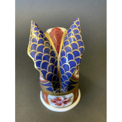 37 - A Royal Worcester Connoisseur Collection limited edition dragon candle snuffer, No. 39 of 750, appro... 