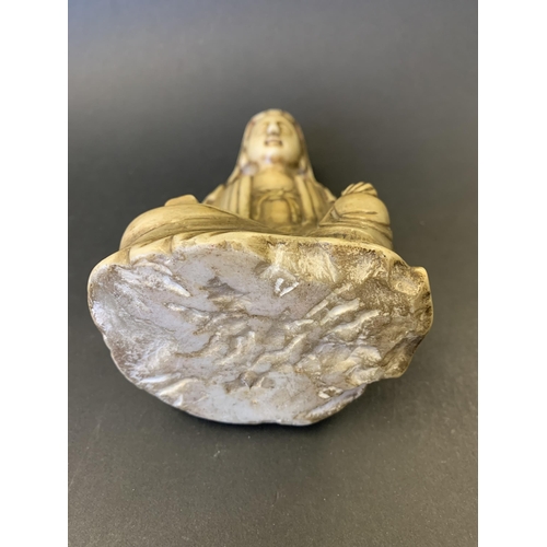 381 - A vintage carved stone Buddha figurine, approx. 7