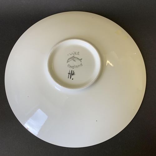 392 - A vintage Poole Delphis pattern plate, 10 1/2