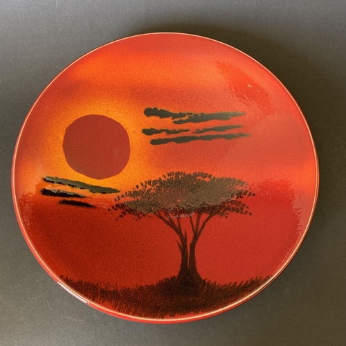 399 - A vintage Poole pottery 'African Sky' pattern dish, 9 3/4