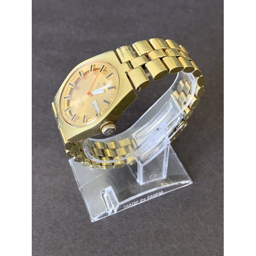 160 - A boxed gold plated Tissot PR516 'GL' wristwatch (winds and ticks)