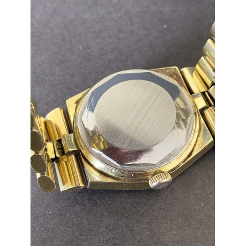 160 - A boxed gold plated Tissot PR516 'GL' wristwatch (winds and ticks)