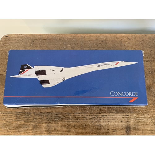 216 - Various boxed and unboxed Corgi/Dinky die cast models including Concorde (some playwear)