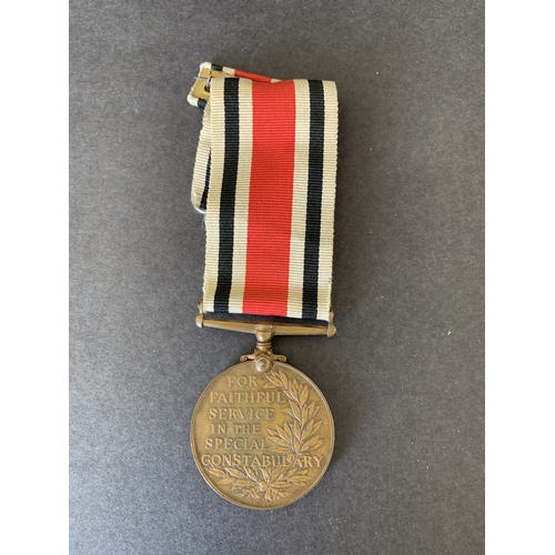 242 - George V Special Constabulary medal named to William Harper