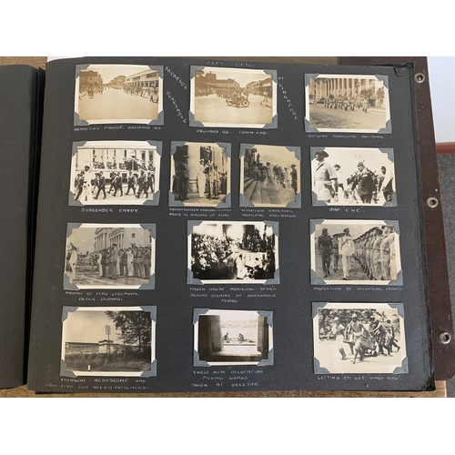 248 - An interesting WW2 era large photograph album detailing one persons journey starting in South Africa... 