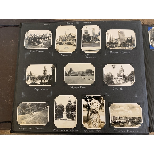 248 - An interesting WW2 era large photograph album detailing one persons journey starting in South Africa... 