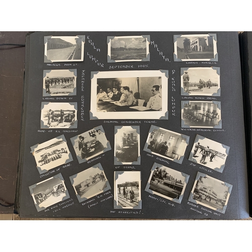 248 - An interesting WW2 era large photograph album detailing one persons journey starting in South Africa... 