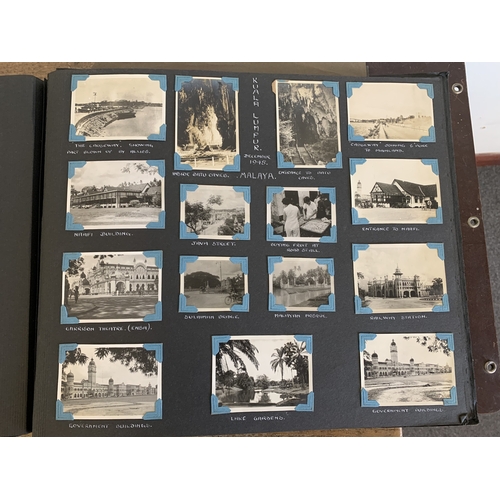 248 - An interesting WW2 era large photograph album detailing one persons journey starting in South Africa... 