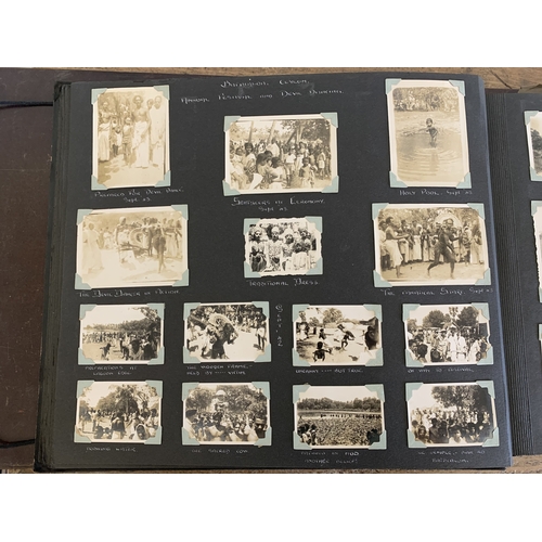 248 - An interesting WW2 era large photograph album detailing one persons journey starting in South Africa... 