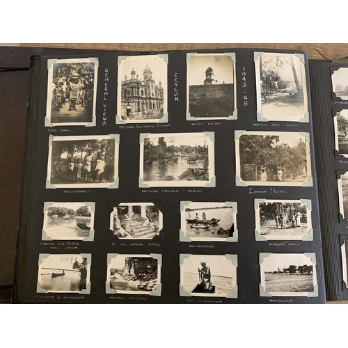 248 - An interesting WW2 era large photograph album detailing one persons journey starting in South Africa... 