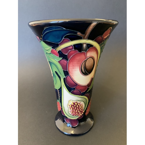 28 - A scarce Moorcroft Master vase in the 'Queens Choice' pattern, marked to base 'Master' with attached... 