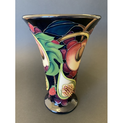 28 - A scarce Moorcroft Master vase in the 'Queens Choice' pattern, marked to base 'Master' with attached... 