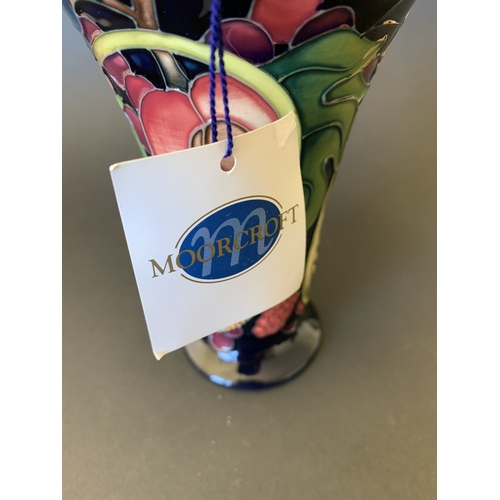 28 - A scarce Moorcroft Master vase in the 'Queens Choice' pattern, marked to base 'Master' with attached... 