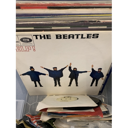 281 - Vintage LP records, 1960's-1980's including The Beatles, some interesting 1970's titles (storage iss... 