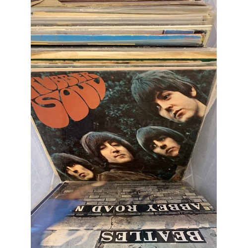 281 - Vintage LP records, 1960's-1980's including The Beatles, some interesting 1970's titles (storage iss... 