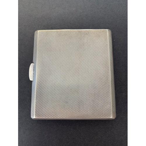 305 - A hallmarked silver cigarette case, Sheffield mark and Walker & Hall mark, weight approx. 114g