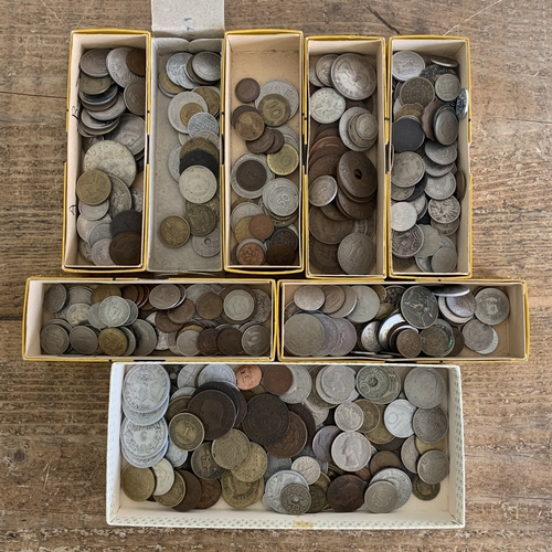 309 - A selection of mixed world coins, countries include South Africa, France, Germany, Caribbean etc