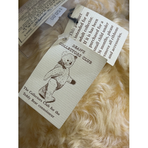 179 - A boxed Deans Rag Book Co Centenary mohair teddy bear 'Little Donny' with jointed limbs, limited edi... 