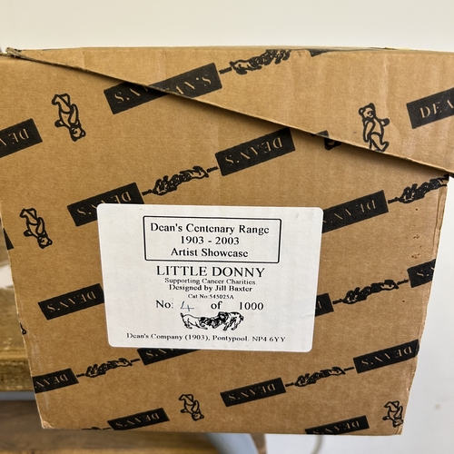 179 - A boxed Deans Rag Book Co Centenary mohair teddy bear 'Little Donny' with jointed limbs, limited edi... 