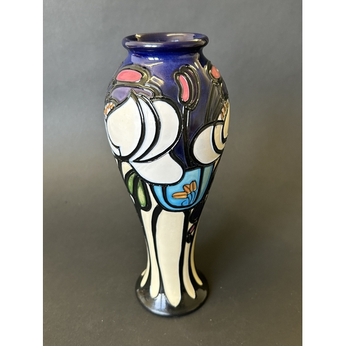 45 - A Moorcroft limited edition vase in the 'Winter in Walberswick' pattern by Emma Bossons, dated 2010 ... 