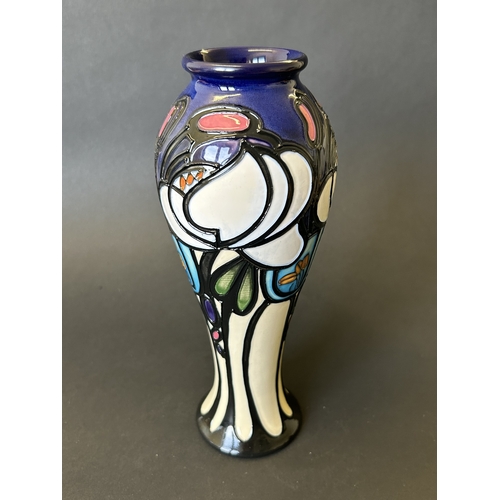 45 - A Moorcroft limited edition vase in the 'Winter in Walberswick' pattern by Emma Bossons, dated 2010 ... 