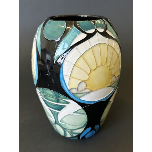 48 - A Moorcroft Trial vase in the 'Rising Moon' pattern, marked 'Trial 7-10-16' to base, approx. 5 1/4