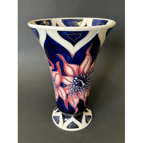 50 - A Moorcroft Collectors Club vase in the 'Araura Pink Stargazer Lily' pattern, designed and signed by... 