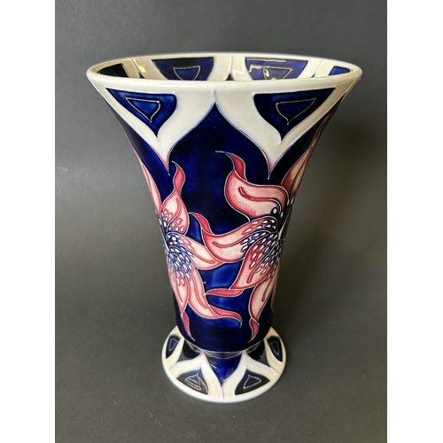 50 - A Moorcroft Collectors Club vase in the 'Araura Pink Stargazer Lily' pattern, designed and signed by... 