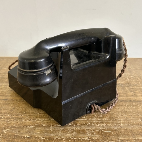 67 - A vintage GPO Model 332 Bakelite telephone with pull out bottom drawer (it has not been converted, s... 