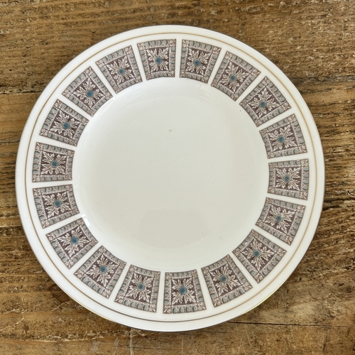 A Minton part tea set in the 'Acanthus' pattern, six setting with cake ...