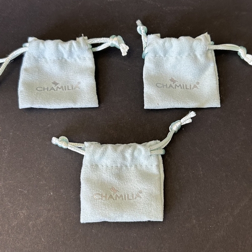 118 - Three small 925 sterling silver 'Chamilia' Disney charms, Minnie Mouse, Eeyore and Tigger