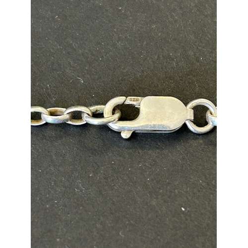 129 - A 925 sterling silver chain, approx. 18