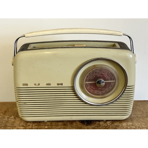 384 - A vintage battery operated Bush radio, 12 3/4