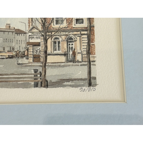 394 - Lorenzo Tony Barrow, framed and glazed watercolour 'Pakefield Beach', 7 1/2