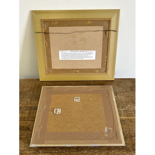 394 - Lorenzo Tony Barrow, framed and glazed watercolour 'Pakefield Beach', 7 1/2