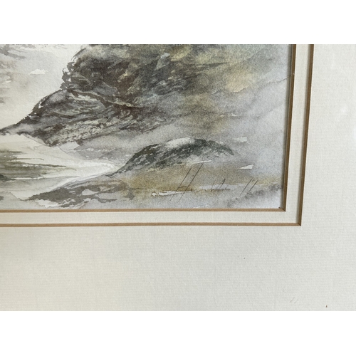395 - A framed and glazed watercolour 'Rock Arch Flamborough North Yorkshire', signed lower right 'Humble'... 