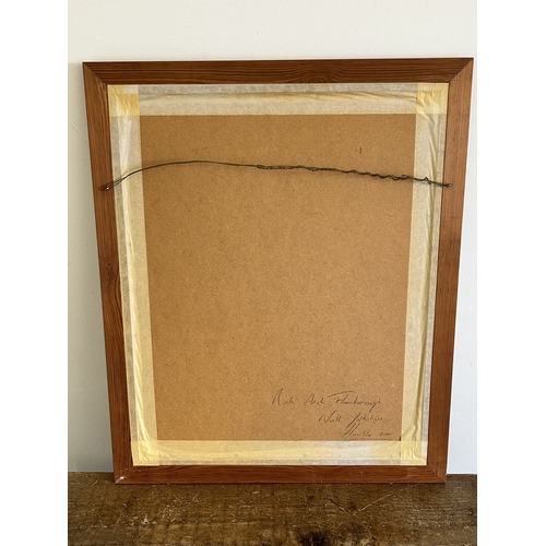 395 - A framed and glazed watercolour 'Rock Arch Flamborough North Yorkshire', signed lower right 'Humble'... 