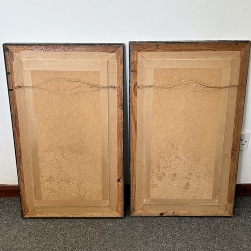 411 - A pair of Victorian framed and glazed gouache paintings of river scenes, no obvious signatures, 10 1... 