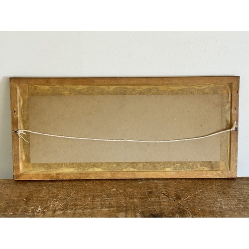 419 - A vintage scene of people, some on horseback (possibly Persian and possibly painted on bone), in an ... 