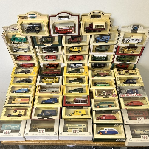 64 - A box of new and boxed die cast collectors vehicles including Days Gone, EFE etc (boxes with mild st... 