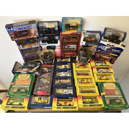 67 - A box of mixed die cast collectors vehicles including Matchbox, Lledo, Days Gone etc (boxes with mil... 
