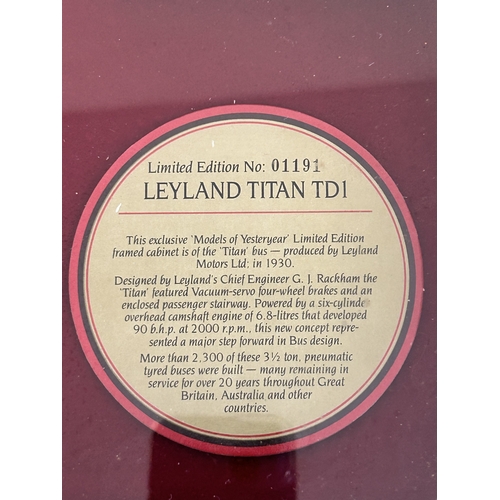 72 - A wooden boxed Matchbox Models of Yesteryear limited edition Leyland Titan TDI buses, No.01191