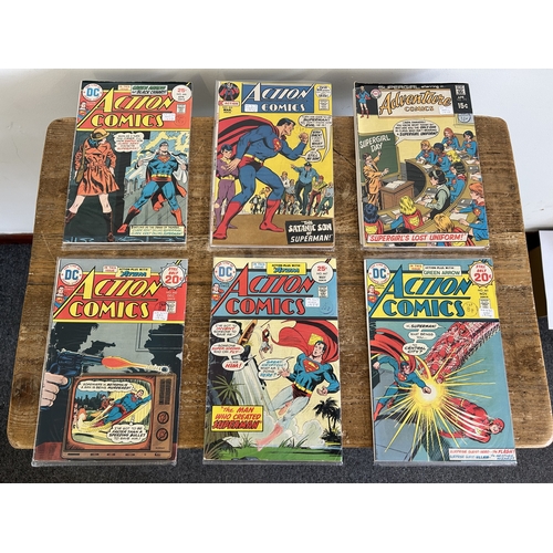 76 - Six 1970's DC action comics (well kept, mild use)